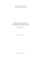 prikaz prve stranice dokumenta Mikropropagacija merale (Amelanchier alnifolia Nutt.)