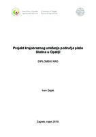 prikaz prve stranice dokumenta Projekt krajobraznog uređenja područja plaže Slatina u Opatiji