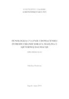 prikaz prve stranice dokumenta Fenologija cvatnje udomaćenih i introduciranih sorata maslina u sjevernoj Dalmaciji