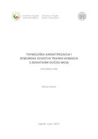 prikaz prve stranice dokumenta Tehnološka karakterizacija i senzorska svojstva trajnih kobasica s dodatkom ovčjeg mesa