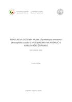 prikaz prve stranice dokumenta Populacija octenih muha Chymomyza amoena i Drosophila suzukii u voćnjacima na području Karlovačke županije