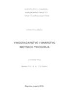 prikaz prve stranice dokumenta Vinogradarstvo i vinarstvo Imotskog vinogorja
