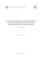 prikaz prve stranice dokumenta Evaluacija pomoloških i fizikalno-kemijskih svojstava tradicionalnih sorti jabuke s područja Požeško-slavonske županije