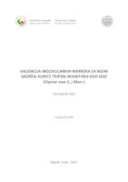 prikaz prve stranice dokumenta Validacija molekularnih markera za nizak sadržaj Kunitz tripsin inhibitora kod soje (Glycine max (L.) Merr.)