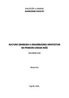 prikaz prve stranice dokumenta Kultura građenja u krajobraznoj arhitekturi na primjeru grada Raše