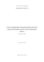 prikaz prve stranice dokumenta Utjecaj smanjenog navodnjavanja na rast i razvoj presadnica vrste Salvia Farinacea Benth.