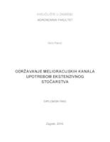 prikaz prve stranice dokumenta Održavanje melioracijskih kanala upotrebom ekstenzivnog stočarstva