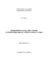 prikaz prve stranice dokumenta Mikropropagacija hrvatskih autohtonih sorata vinove loze in vitro