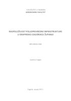 prikaz prve stranice dokumenta Raspoloživot poljoprivredne infrastrukture u Krapinsko-zagorskoj županiji