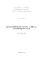 prikaz prve stranice dokumenta Utjecaj različitih sustava držanja na zdravlje i dobrobit mliječnih krava