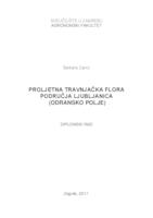 prikaz prve stranice dokumenta Proljetna travnjačka flora područja Ljubljanica (Odransko polje)
