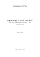 prikaz prve stranice dokumenta Poboljšanje klijavosti sjemena kapare (Capparis orientalis Veill.)