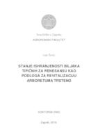 prikaz prve stranice dokumenta Stanje ishranjenosti biljaka tipičnih za renesansu kao podloga za revitalizaciju arboretuma Trsteno 