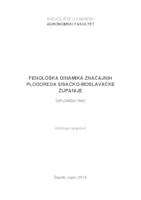 prikaz prve stranice dokumenta Fenološka dinamika značajnih plodoreda Sisačko-moslavačke županije