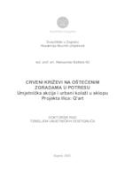 prikaz prve stranice dokumenta Crveni križevi na oštećenim zgradama u potresu