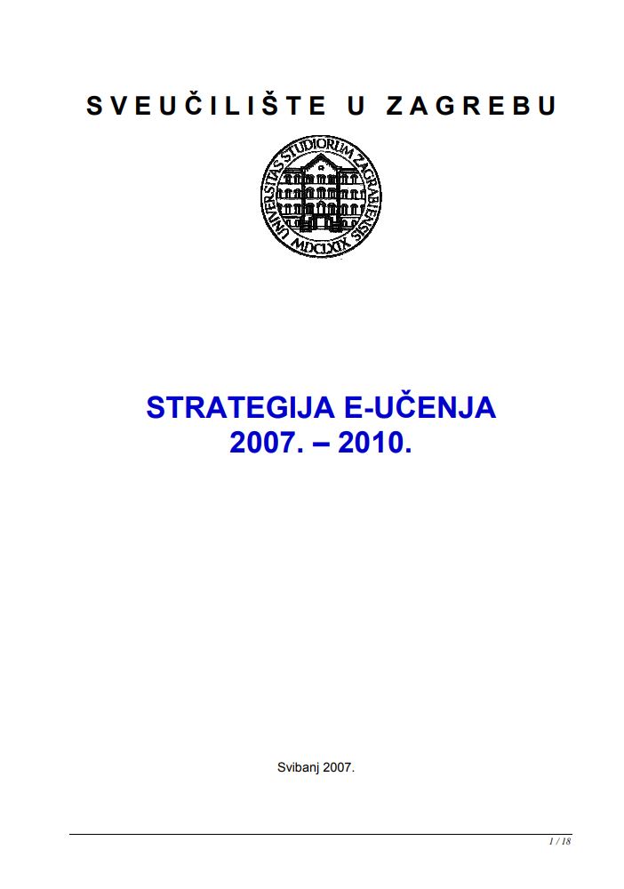 Strategija e-učenja 2007.-2010.