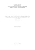 prikaz prve stranice dokumenta Strategije motivacije članova projektnih timova prilikom agilnog upravljanja projektima u IT industriji
