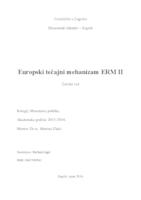 prikaz prve stranice dokumenta EUROPSKI TEČAJNI MEHANIZAM ERM II
