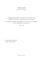 prikaz prve stranice dokumenta Makroekonomske determinante razvoja tržišta dionica u Republici Hrvatskoj