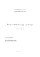 prikaz prve stranice dokumenta Primjena RFiD tehnologije u poslovanju