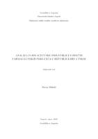 prikaz prve stranice dokumenta Analiza farmaceutske industrije i vodećih farmaceutskih poduzeća u Republici Hrvatskoj