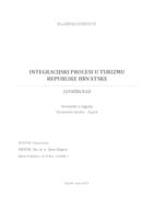prikaz prve stranice dokumenta INTEGRACIJSKI PROCESI U TURIZMU REPUBLIKE HRVATSKE