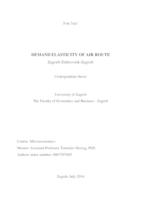 prikaz prve stranice dokumenta DEMAND ELASTICITY OF AIR ROUTE ZAGREB-DUBROVNIK-ZAGREB