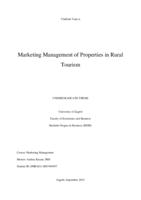 prikaz prve stranice dokumenta Marketing management of properties in rural tourism