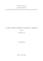 prikaz prve stranice dokumenta Utjecaj industrije plastike na okoliš u EU