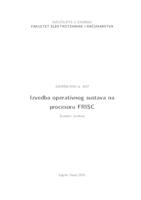 prikaz prve stranice dokumenta Izvedba operativnog sustava na procesoru FRISC