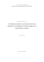 prikaz prve stranice dokumenta Automatska anotacija skupa podataka semantičke segmentacije metodama polu nadziranog učenja