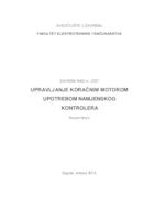 prikaz prve stranice dokumenta Upravljanje koračnim motorom upotrebom namjenskog kontrolera