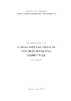 prikaz prve stranice dokumenta Utjecaj skupa za učenje na kvalitetu semantičke segmentacije