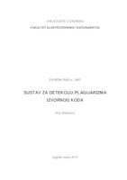 prikaz prve stranice dokumenta Sustav za detekciju plagijarizma izvornog koda