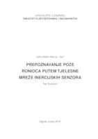 prikaz prve stranice dokumenta Prepoznavanje poze ronioca putem tjelesne mreže inercijskih senzora