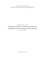 prikaz prve stranice dokumenta Estimacija budućih vrijednosti glukoze iz podataka kontinuiranog praćenja glukoze