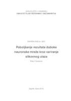 prikaz prve stranice dokumenta Poboljšanje rezultata duboke neuronske mreže kroz variranje slikovnog ulaza