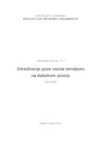 prikaz prve stranice dokumenta Određivanje poze osoba temeljeno na dubokom učenju