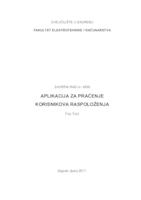 prikaz prve stranice dokumenta Aplikacija za praćenje korisnikova raspoloženja