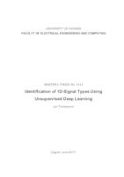 prikaz prve stranice dokumenta Identifikacija tipova 1D-signala pomoću nenadziranog dubokog učenja