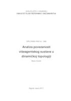 prikaz prve stranice dokumenta Analiza povezanosti višeagentskog sustava u dinamičkoj topologiji