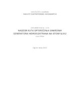 prikaz prve stranice dokumenta Nadzor kuta opterećenja sinkronih generatora hidroelektrana na istom slivu