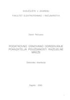 prikaz prve stranice dokumenta Podatkovno osnovano određivanje pokazatelja pouzdanosti razdjelne mreže