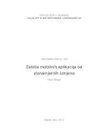 prikaz prve stranice dokumenta Zaštita mobilnih aplikacija od zlonamjernih izmjena