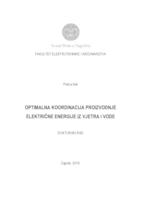 prikaz prve stranice dokumenta Optimalna koordinacija proizvodnje električne energije iz vjetra i vode 