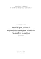 prikaz prve stranice dokumenta Informacijski sustav za objedinjeno upravljanje pametnim kućanskim uređajima