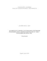 prikaz prve stranice dokumenta Automatizacija modela autopraonice upotrebom programirljivog logičkog kontrolera S7-1500 u programskom jeziku FBD