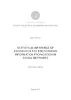 prikaz prve stranice dokumenta Statistical inference of exogenous and endogenous information propagation in social networks.