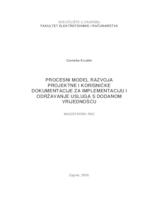 prikaz prve stranice dokumenta Procesni model razvoja projektne i korisničke dokumentacije za implementaciju i održavanje usluga s dodanom vrijednošću