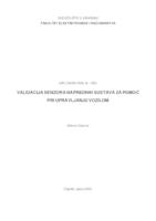 prikaz prve stranice dokumenta Validacija senzora naprednih sustava za pomoć pri upravljanju vozilom